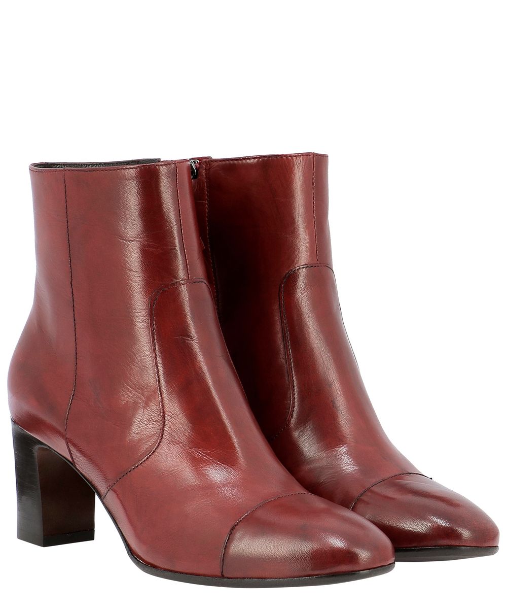 Shop Mara Bini "gina" Ankle Boots In Red