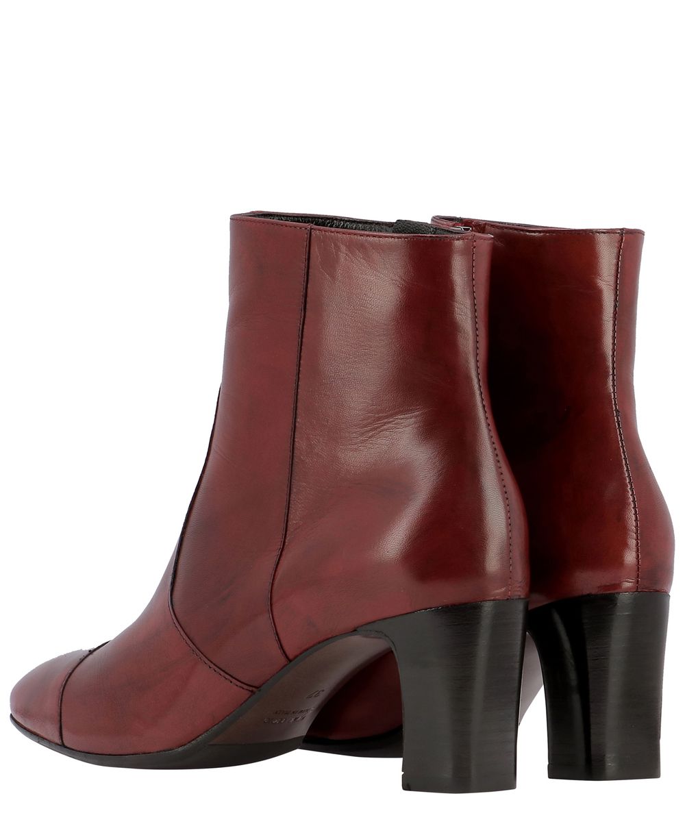 Shop Mara Bini "gina" Ankle Boots In Red