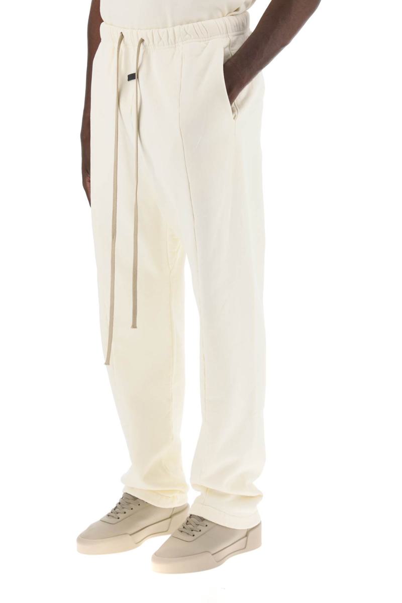 Shop Fear Of God "brushed Cotton Joggers Forum In Bianco