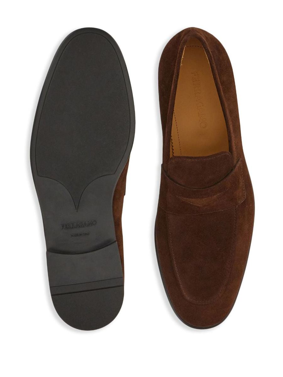 Shop Ferragamo Salvatore  Flat Shoes In Cocoa Brown New Biscotto