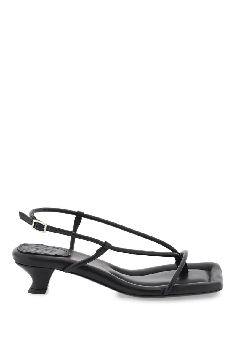 Shop By Malene Birger 'tevi' Slingback Sandals In Nero