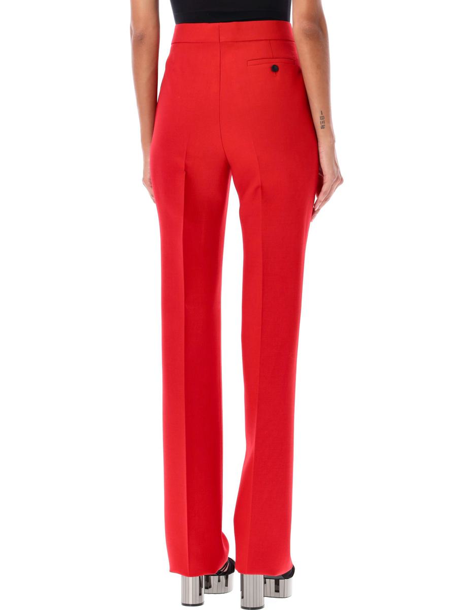 Shop Ferragamo Pleated Pant In Red