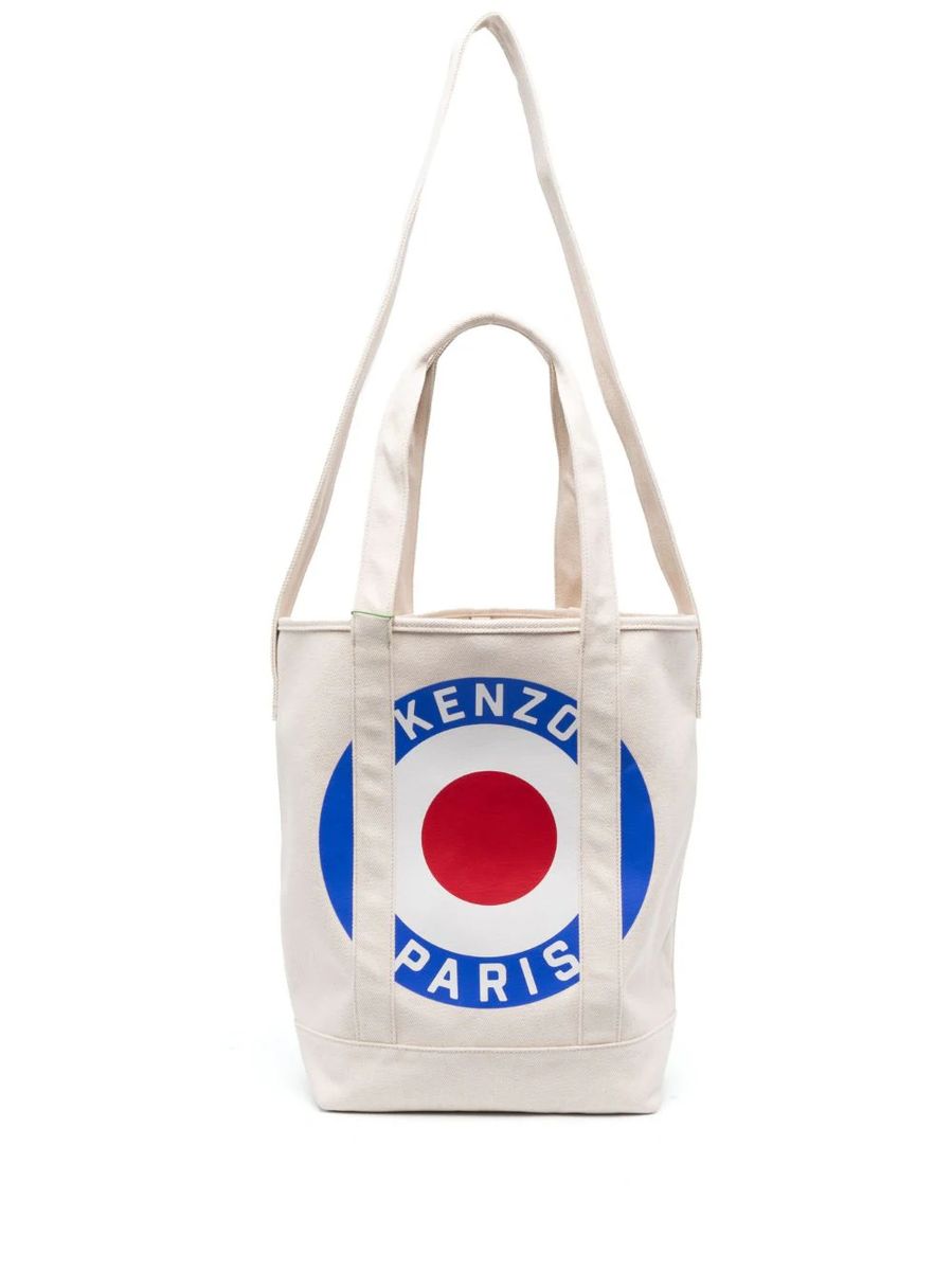 Shop Kenzo Shoulder Bag In Beige