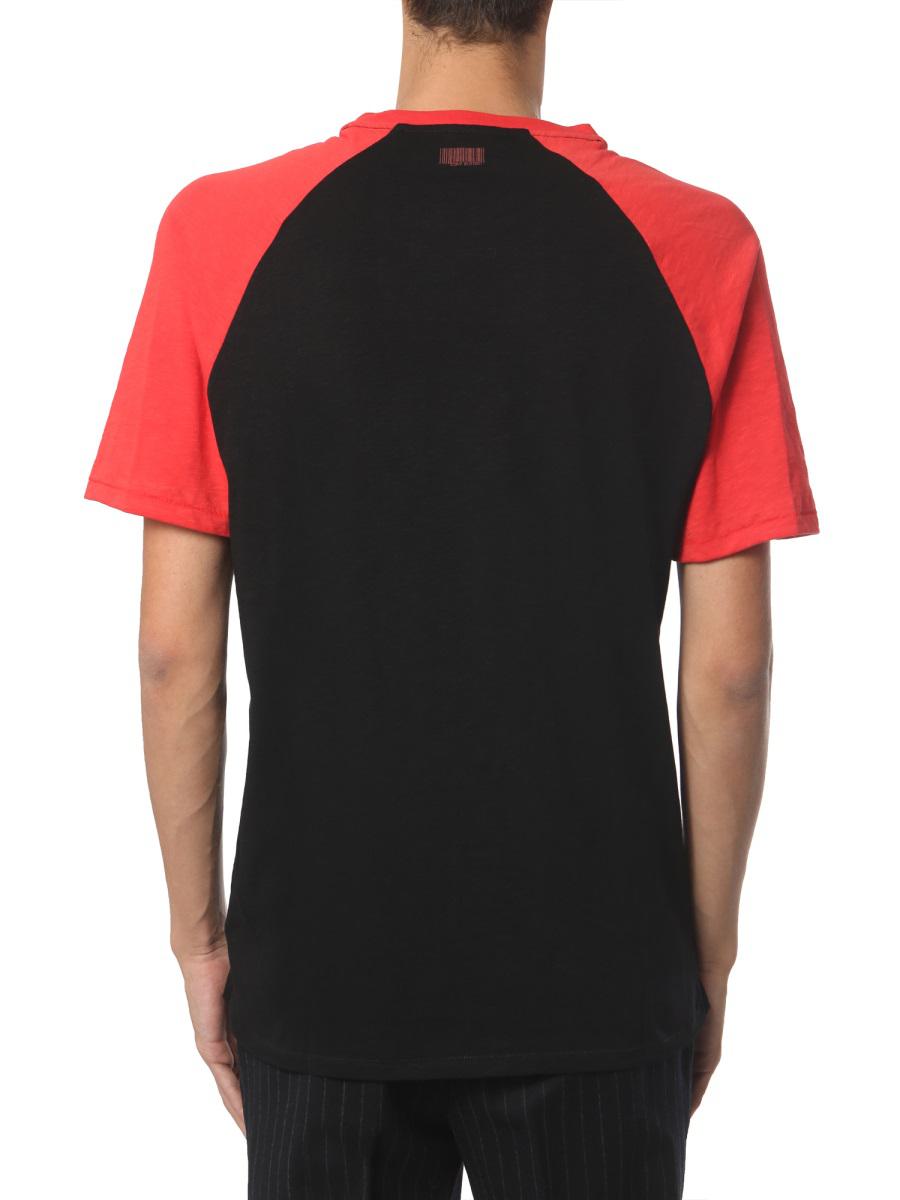 Shop Neil Barrett Round Neck T-shirt In Black