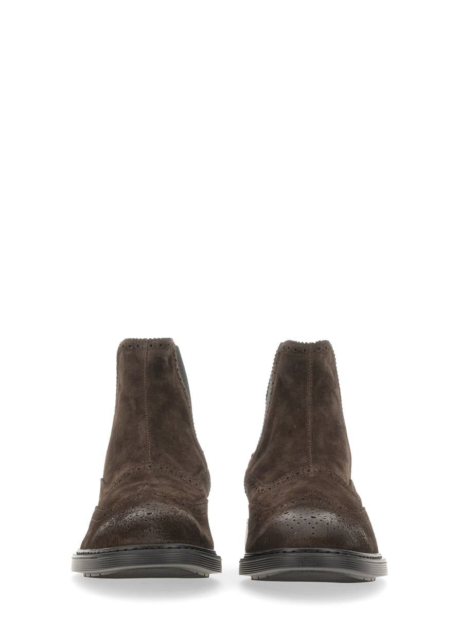 Shop Hogan Chelsea Boot In Brown