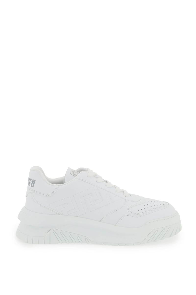 Shop Versace Odissea Sneakers In Bianco