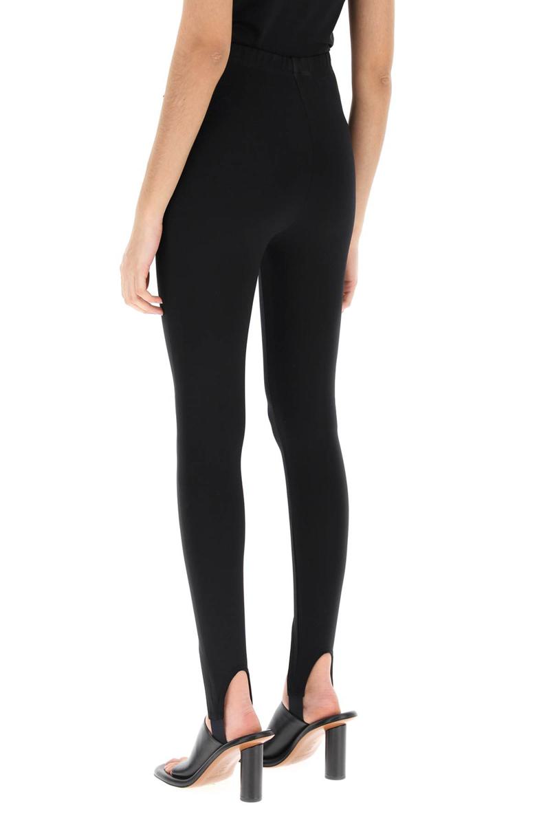 Shop Wardrobe.nyc High-waisted Stirrup Leggings In Nero