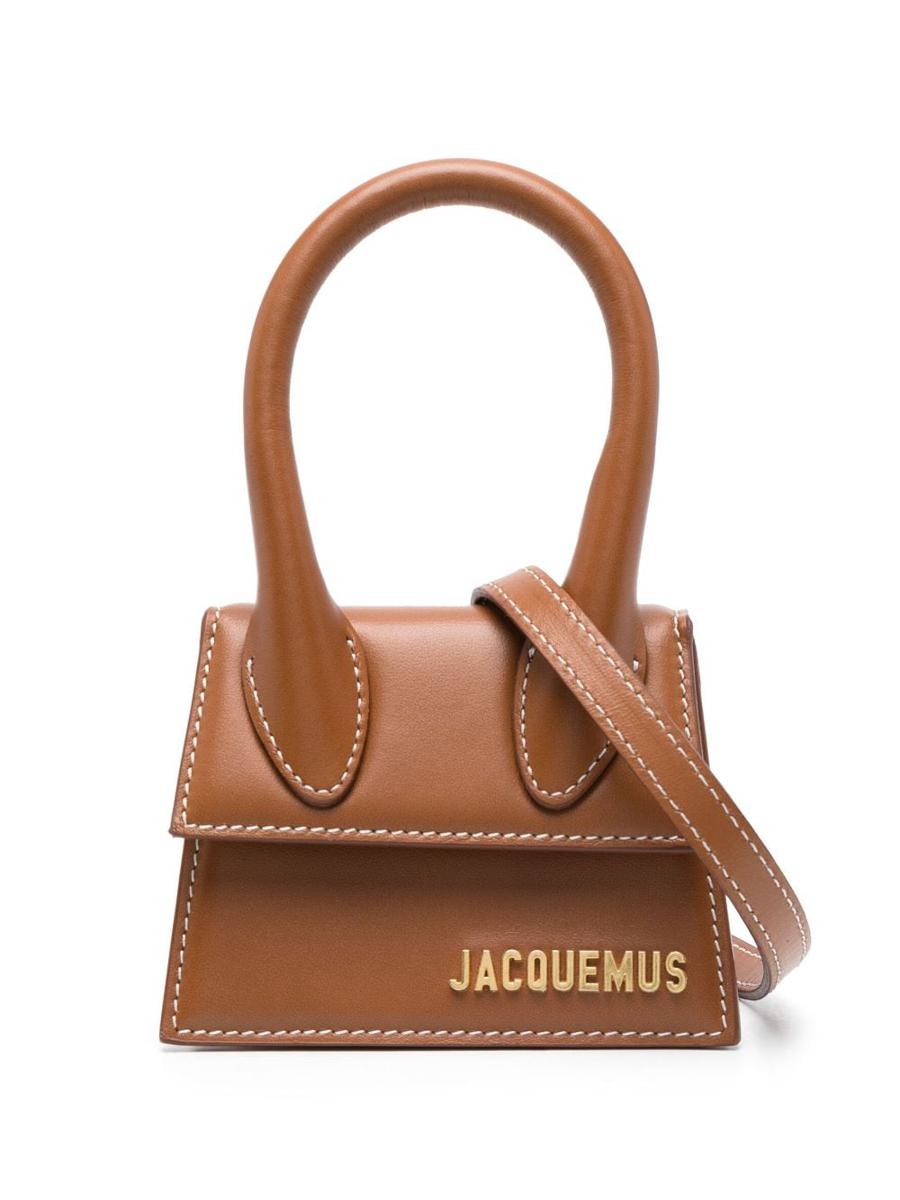Shop Jacquemus Handbags In Leather Brown