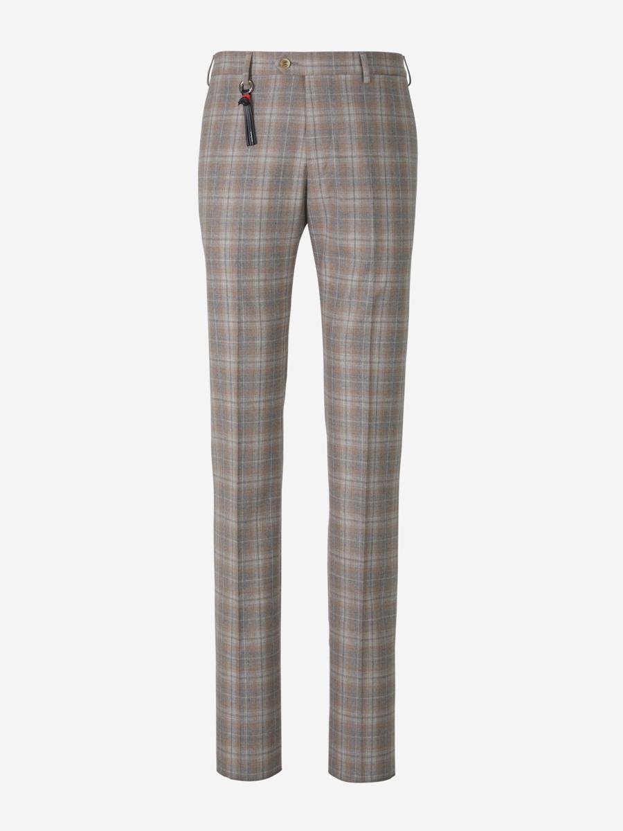 Shop Marco Pescarolo Formal Checked Trousers In Light Grey