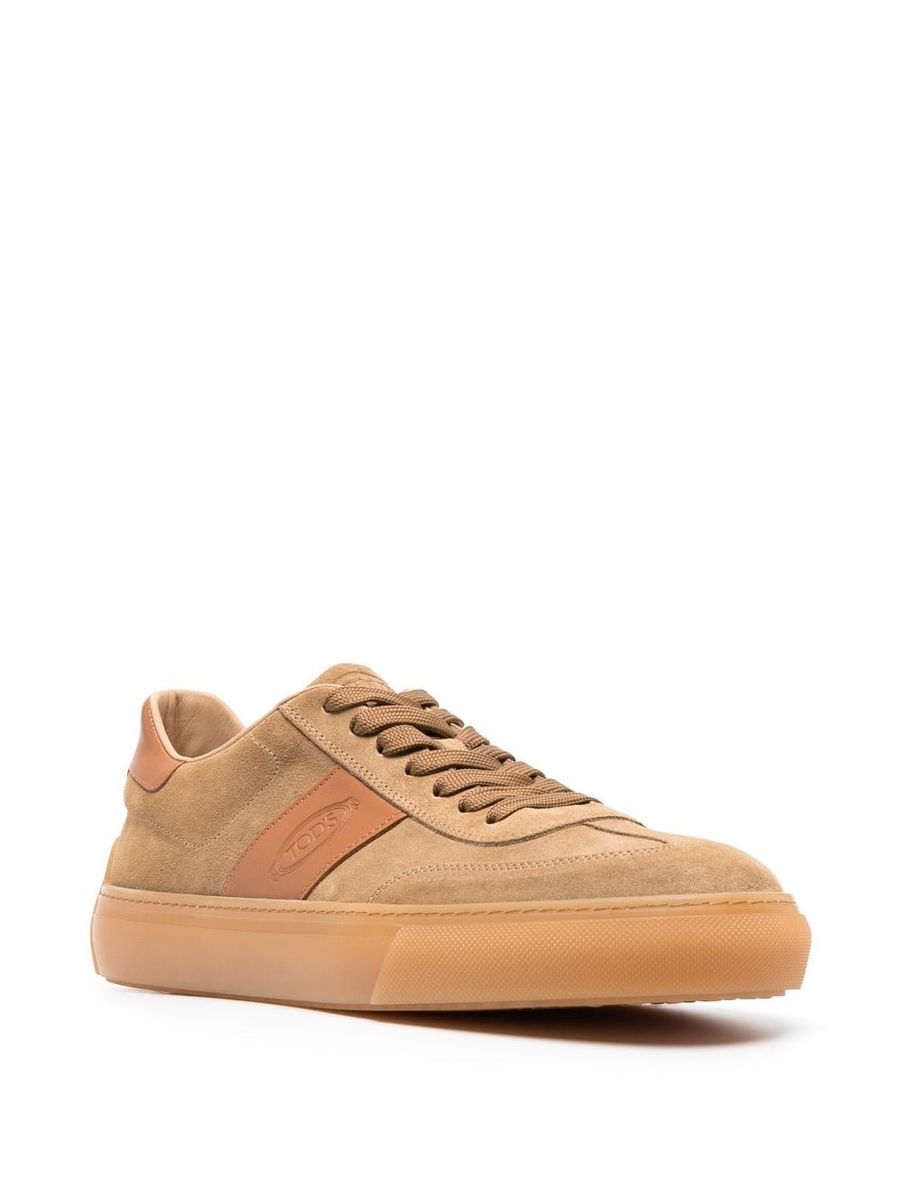 Shop Tod's Sneakers In Beige O Tan