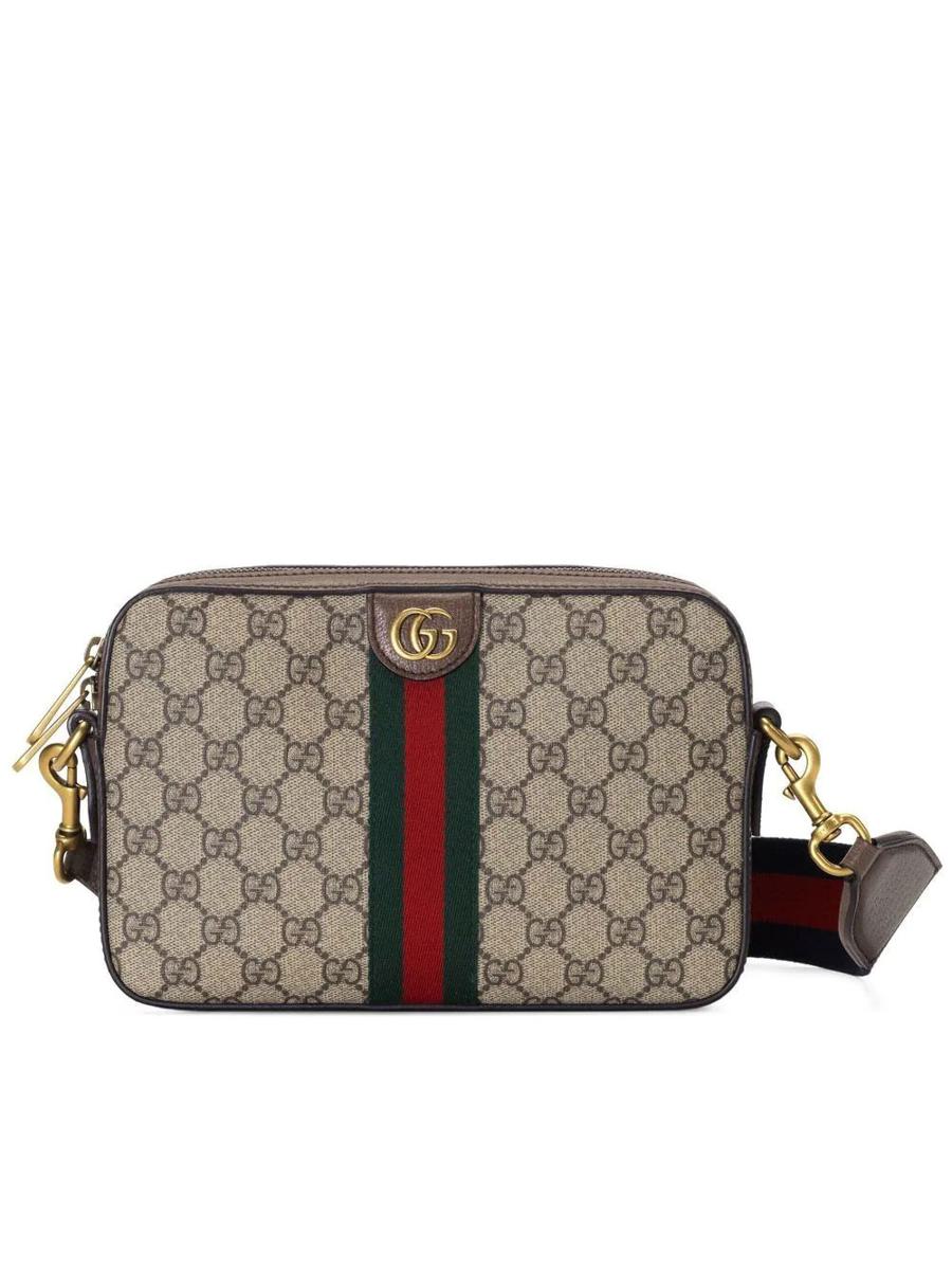 Shop Gucci Ophidia Small Shoulder  Bags In Brown