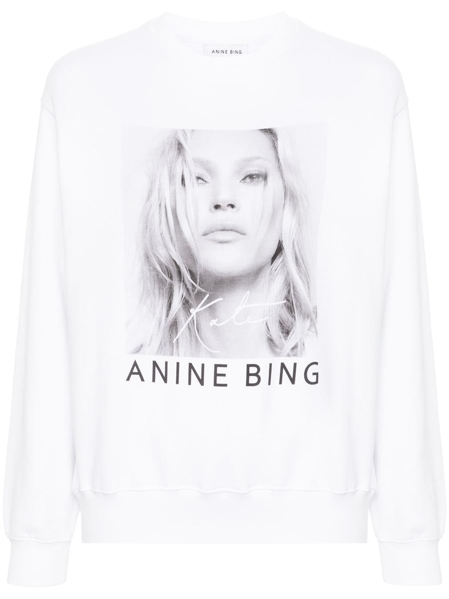 Anine Bing Ramona Sweatshirt Kate Moss - White Clothing