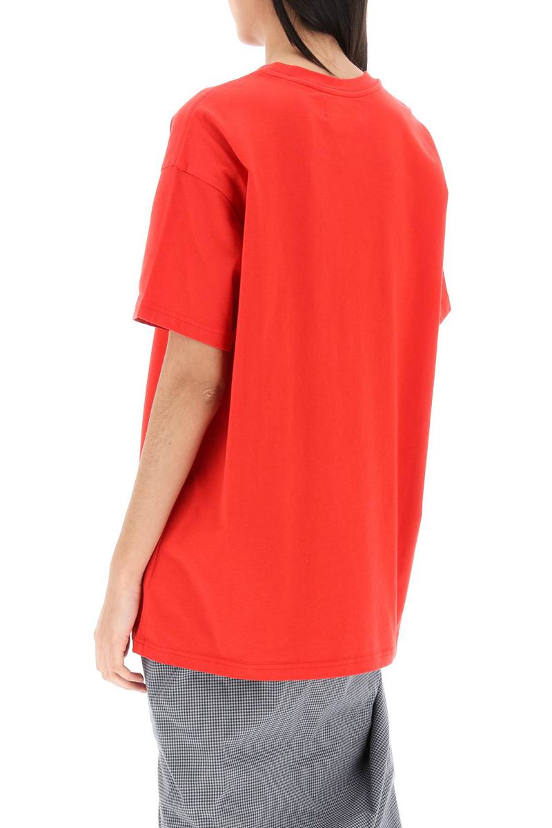 Shop Vivienne Westwood Classic T-shirt With Orb Logo In Rosso