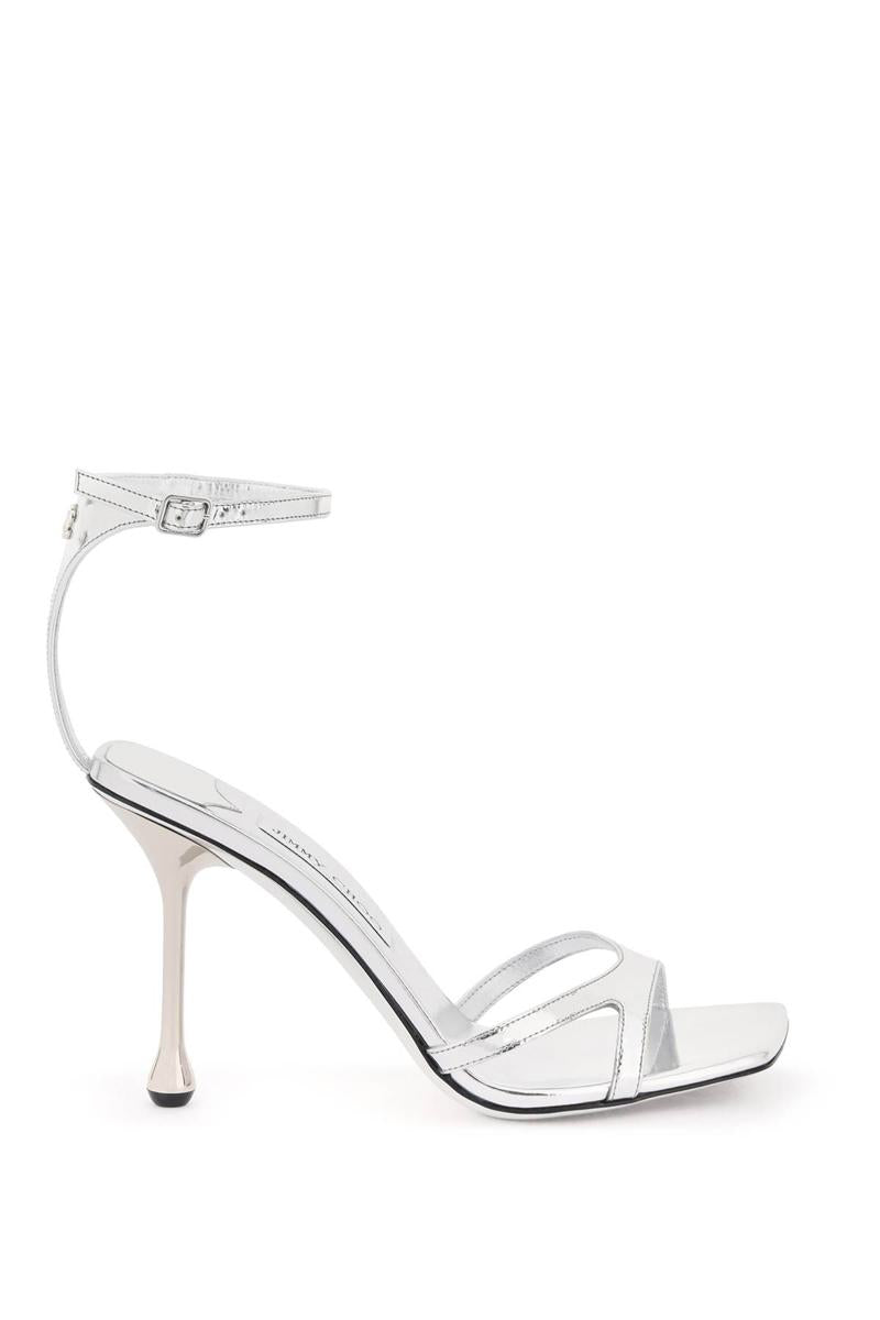 Shop Jimmy Choo Ixia Sandals In Argento