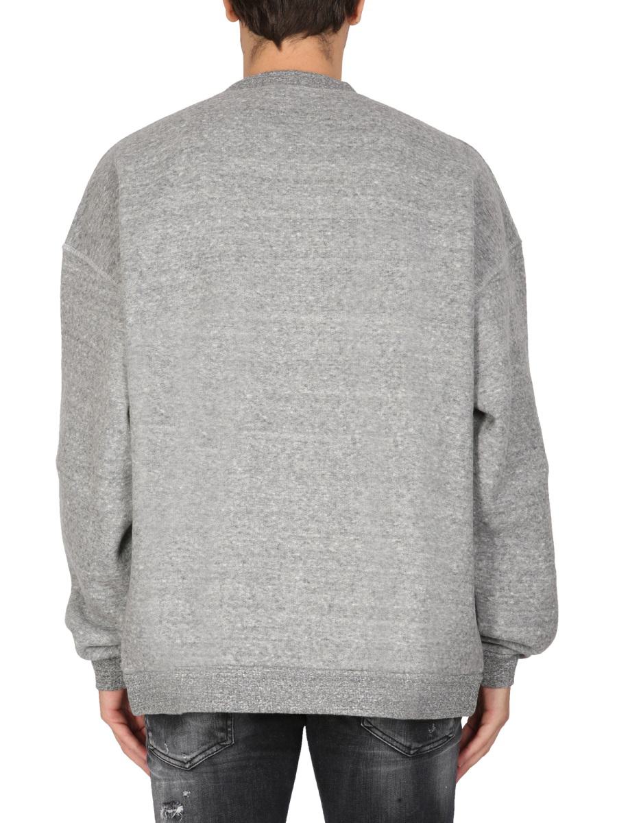 Shop Dsquared2 I Love D2 Sweatshirt In Grey