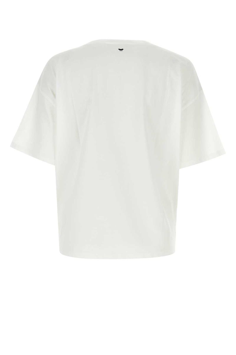Shop Weekend Max Mara Malaga White T-shirt In Printed