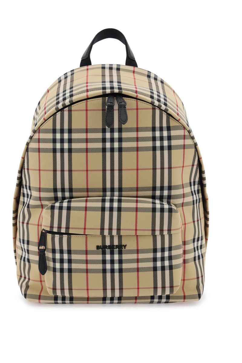 Shop Burberry Backpacks In Archivebeige