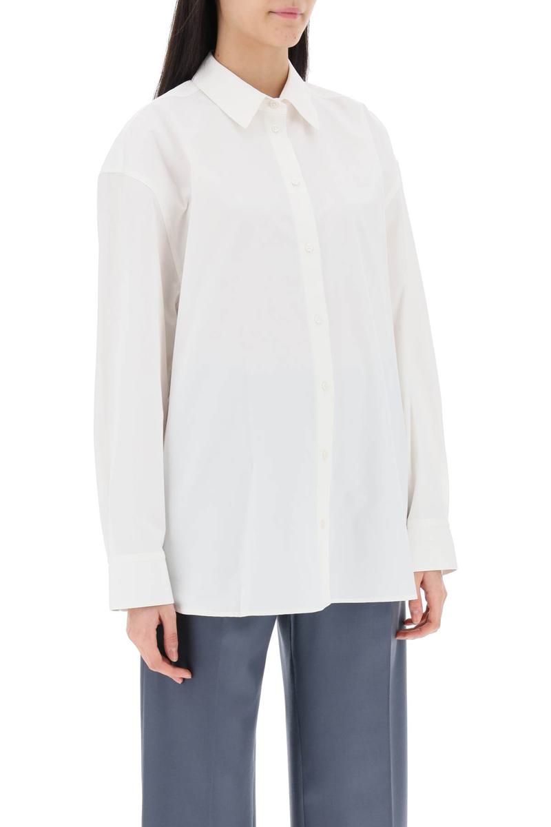 Shop Loulou Studio Espanto Oversized Shirt In Bianco