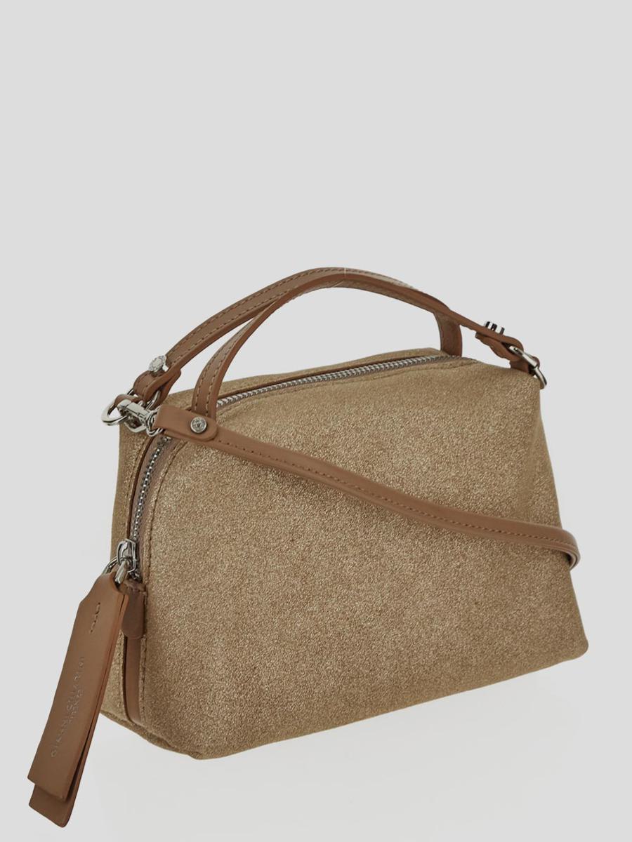 Shop Gianni Chiarini Alifa Handbag In Richgold