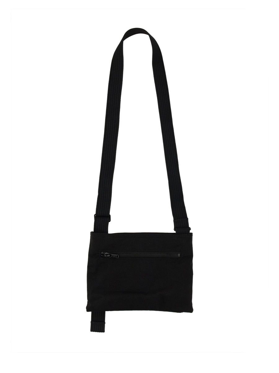 Shop Y-3 Adidas Sacoche Fabric Shoulder Bag In Black
