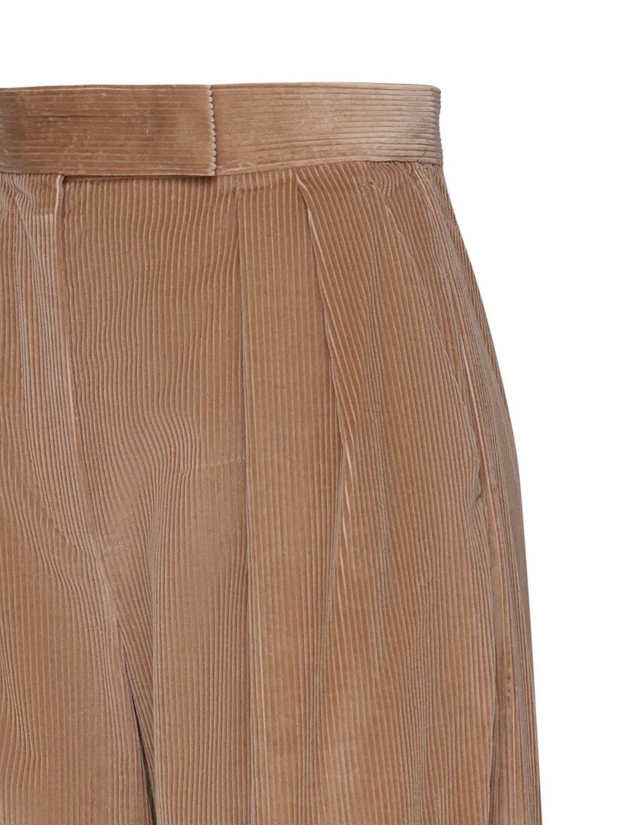 Shop Max Mara Trousers In Brown