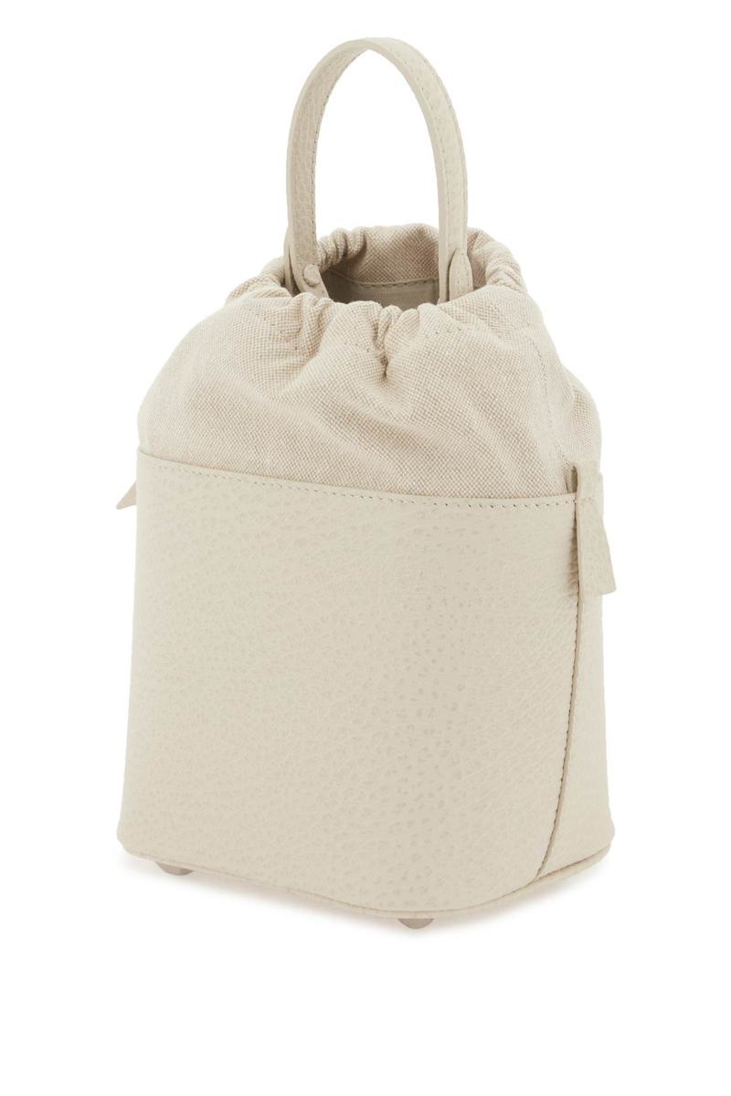 Shop Maison Margiela 5ac Bucket Bag In Bianco