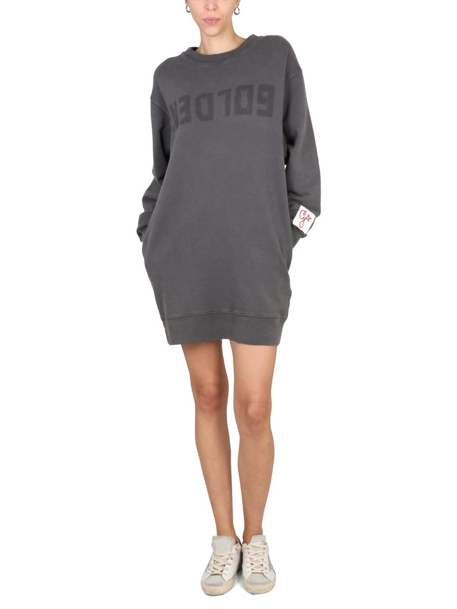 Shop Golden Goose Deluxe Brand Dress In Grey