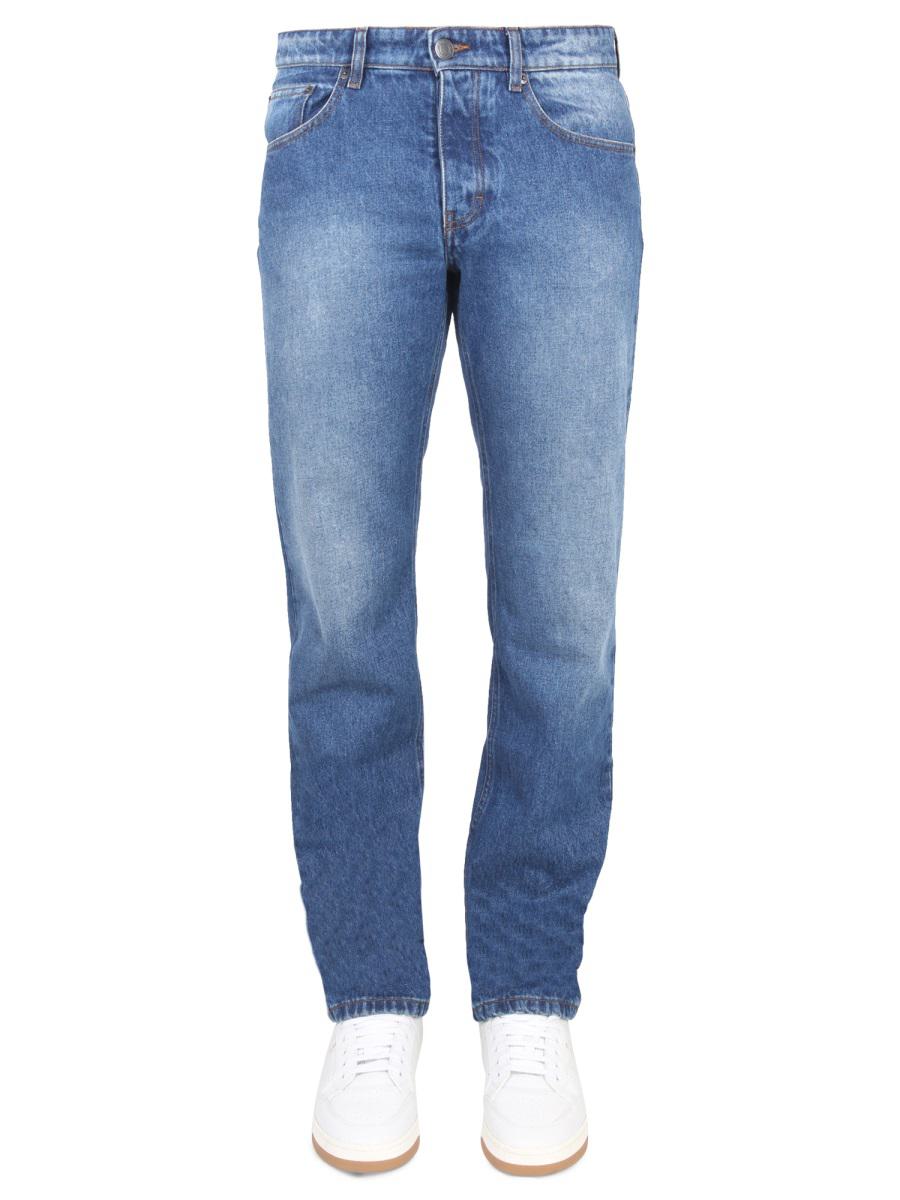 Shop Ami Alexandre Mattiussi Ami Paris Classic Fit Jeans In Denim