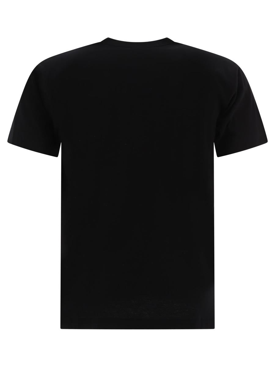 Shop Comme Des Garçons Play "mega Heart" T-shirt In Black