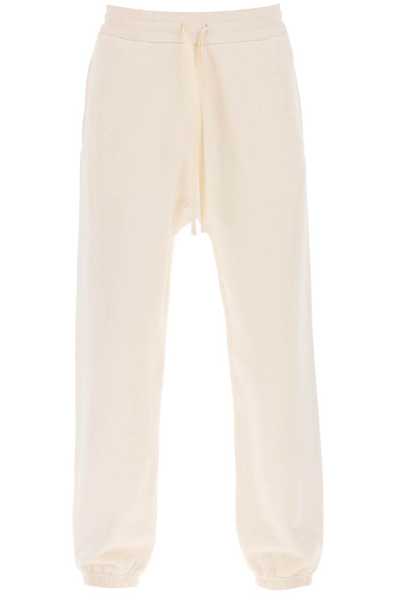 Shop Jil Sander Cotton Drawstring Sweatpants In Bianco