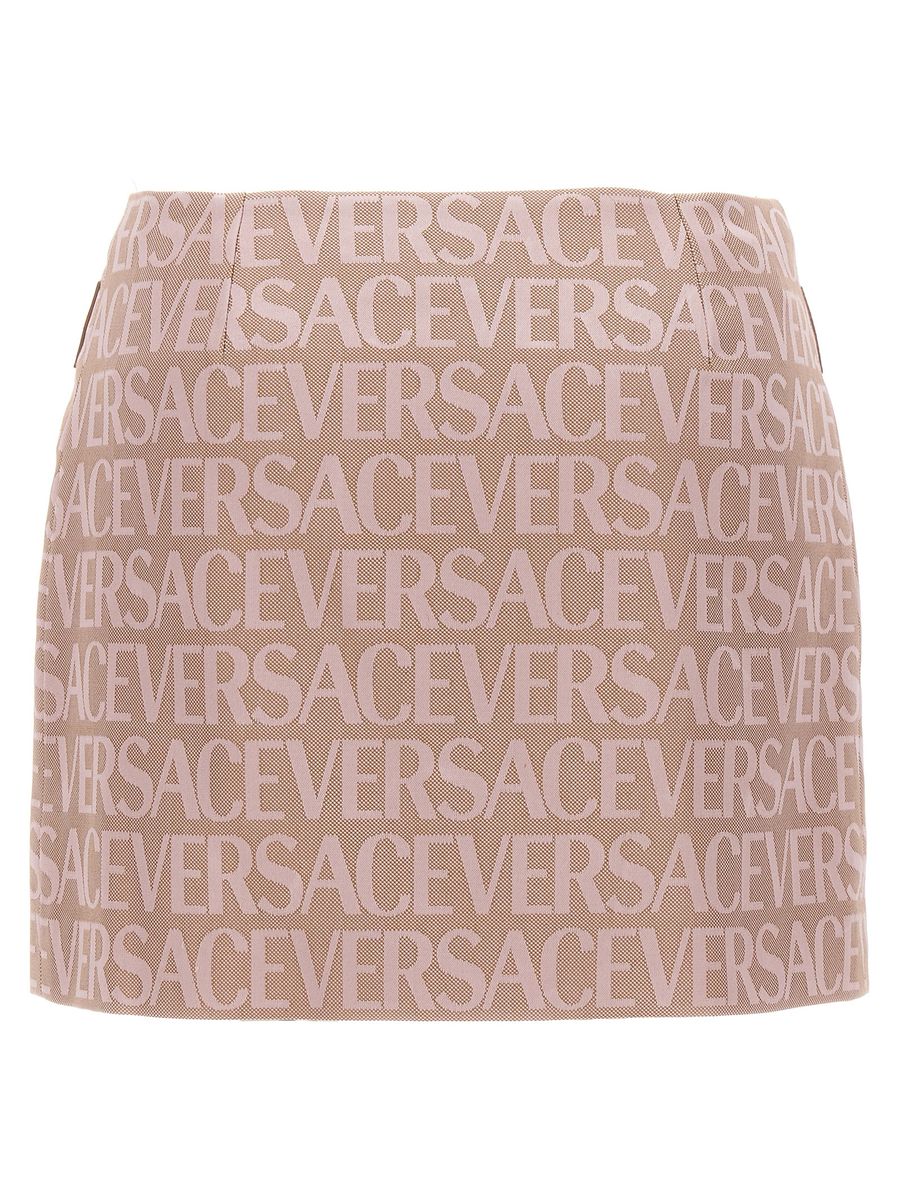Versace ' Allover' Capsule La Vacanza Skirt In Pink