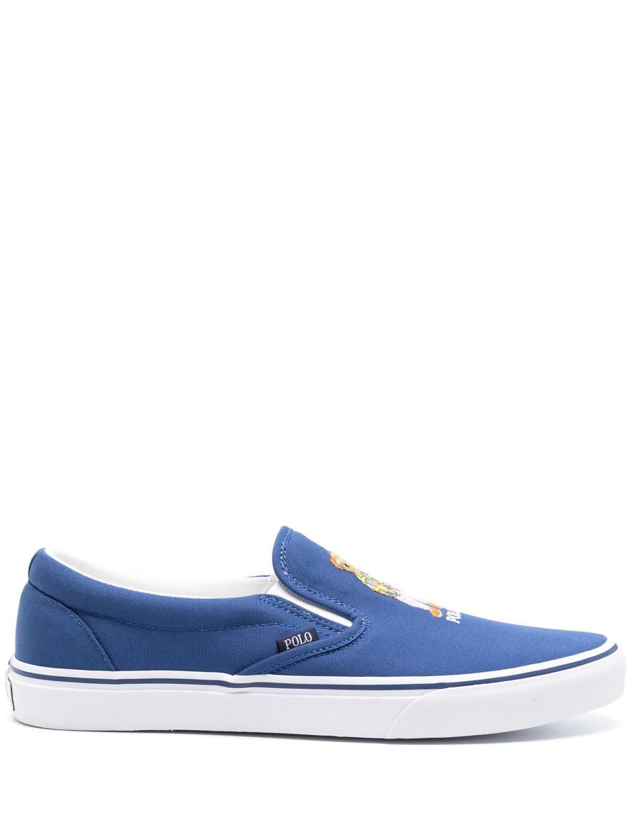 Shop Polo Ralph Lauren Keaton-slip-sneakers-slip On Shoes In Blue