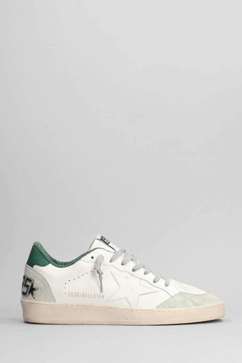 Shop Golden Goose Ball Star Sneakers In White