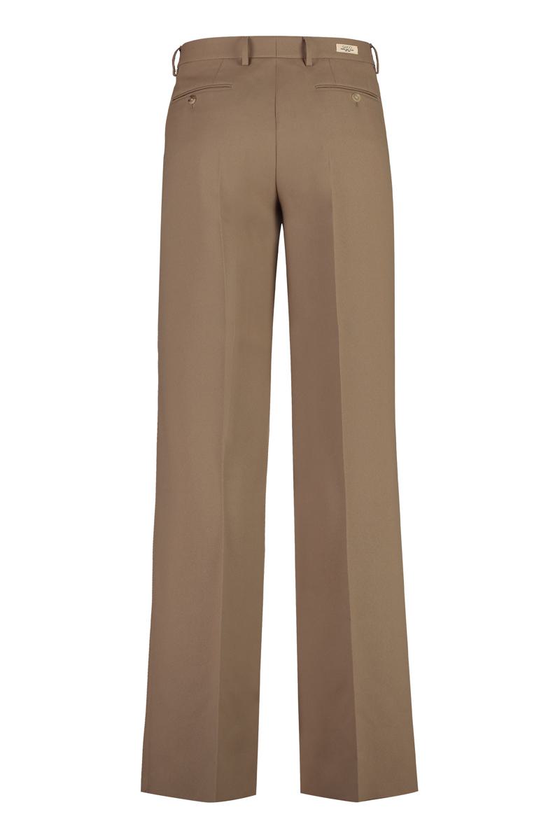 Shop Gucci Fluid Drill Trousers In Camel