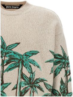 Shop Palm Angels Knitwear In Butter/green