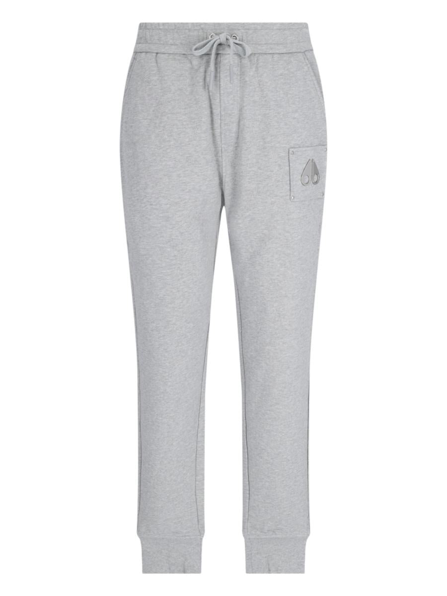 Shop Moose Knuckles Trousers In Grey