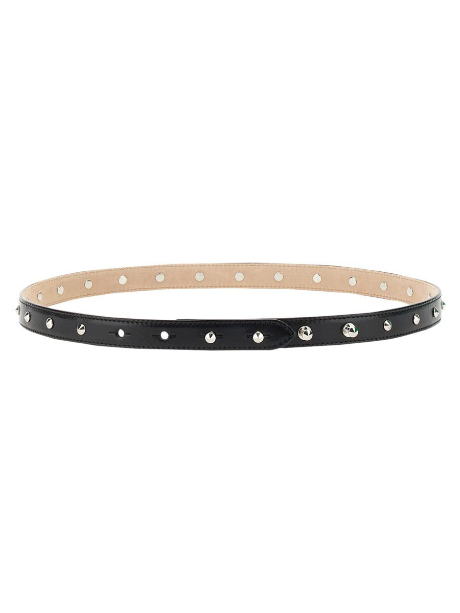 Shop Alexander Mcqueen Studded Belt In Black