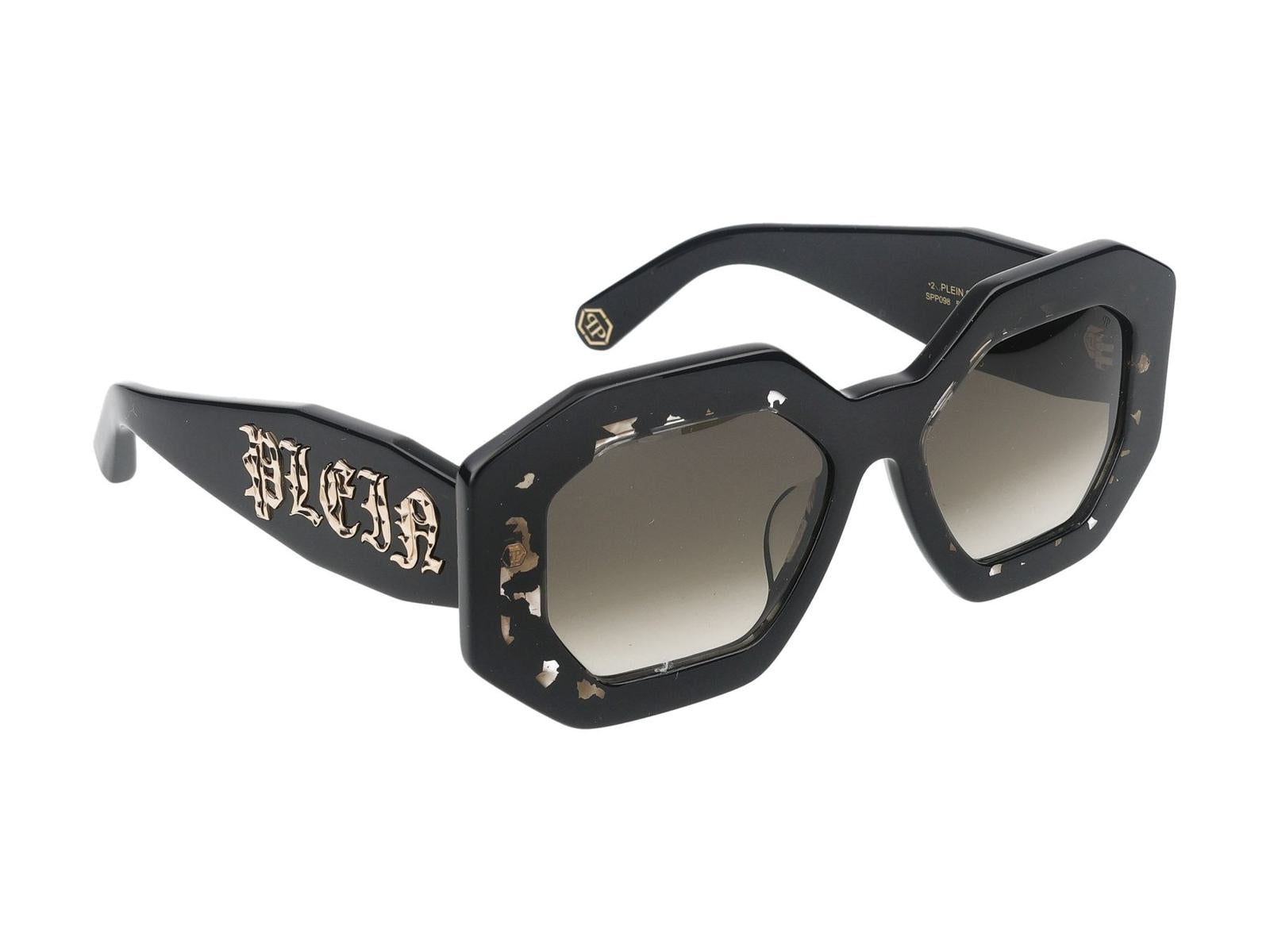 Shop Philipp Plein Sunglasses In Glossy Black