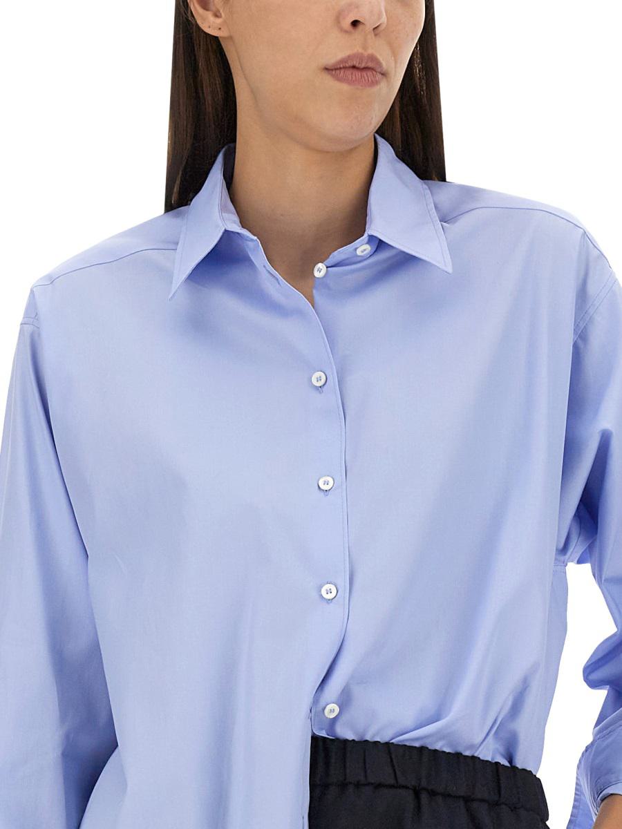 Shop Aspesi Regular Fit Shirt In Azure