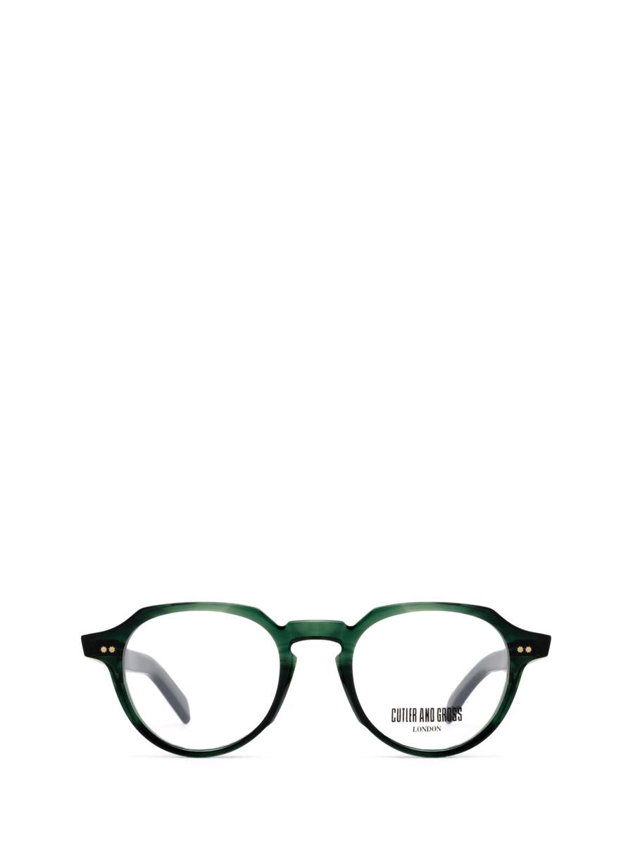 Shop Cutler And Gross Cutler & Gross Eyeglasses In Striped Dark Green