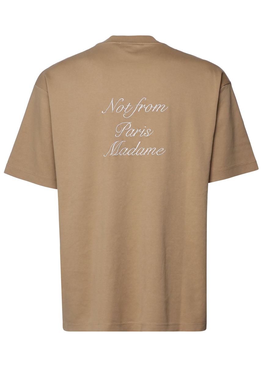 Shop Drôle De Monsieur T-shirts And Polos In Ice Brown