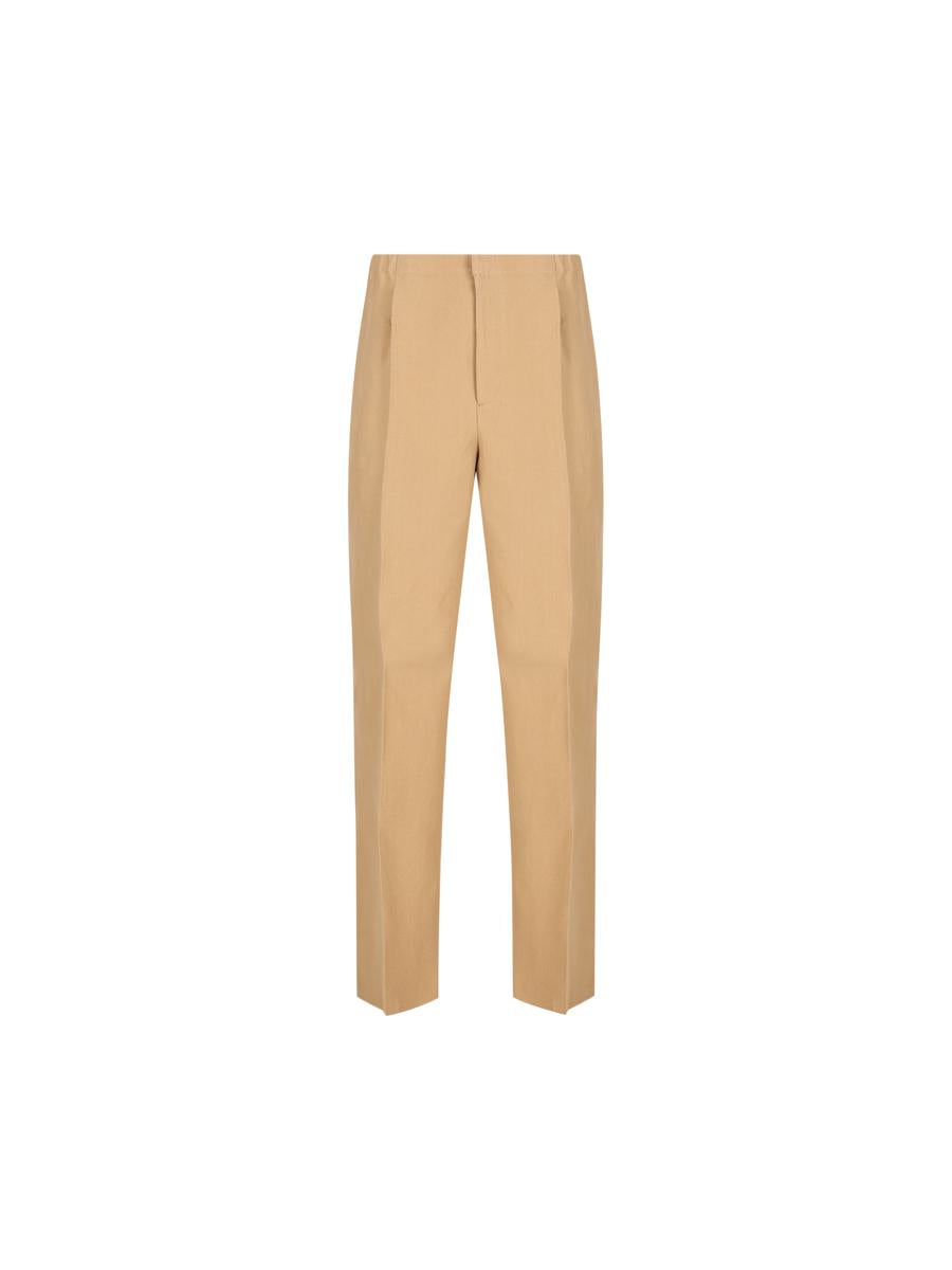 Fendi Trousers In Brown