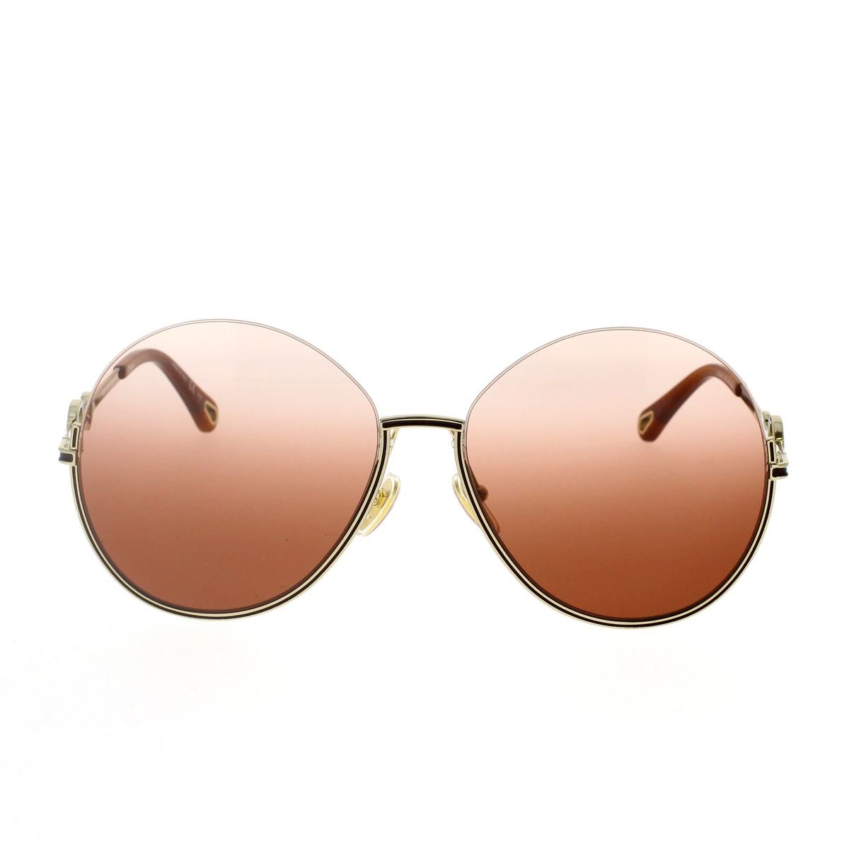 Shop Chloé Sunglasses In 002 Gold Gold Orange
