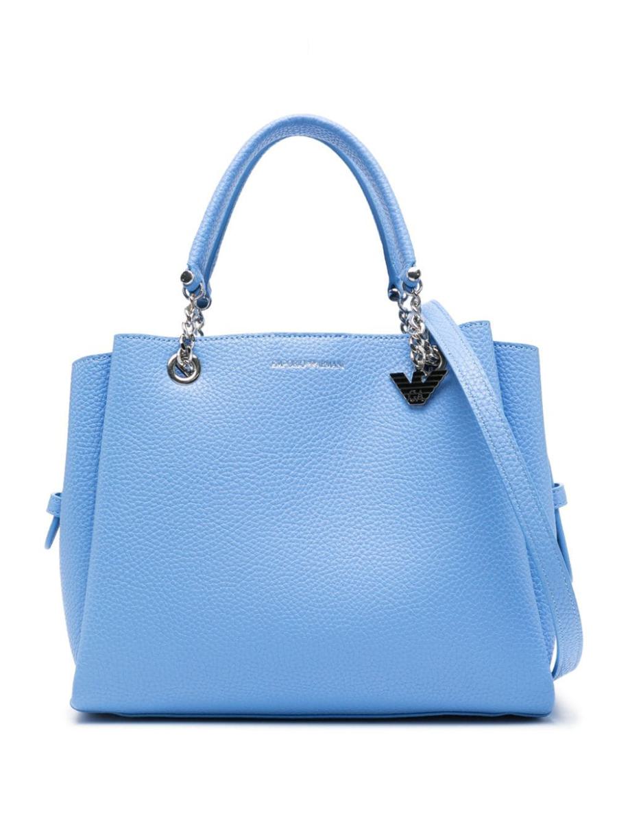 Shop Emporio Armani Tote Bag In Clear Blue