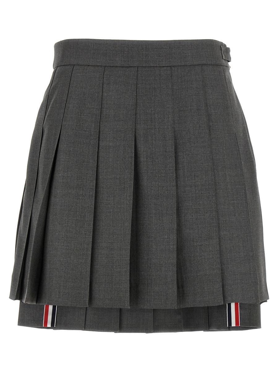 Thom Browne 'uniform' Mini Skirt In Black