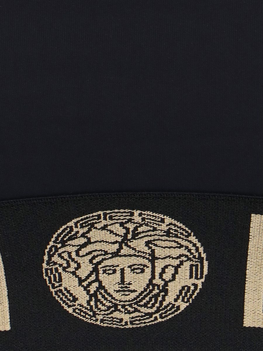 Shop Versace 'medusa' Sports Top' In Black