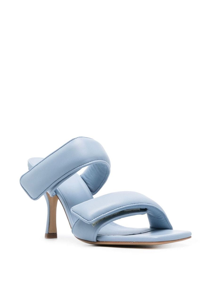 Shop Gia Couture X Pernille Teisbaek Ice Blue Leather Perni 03 Sandals