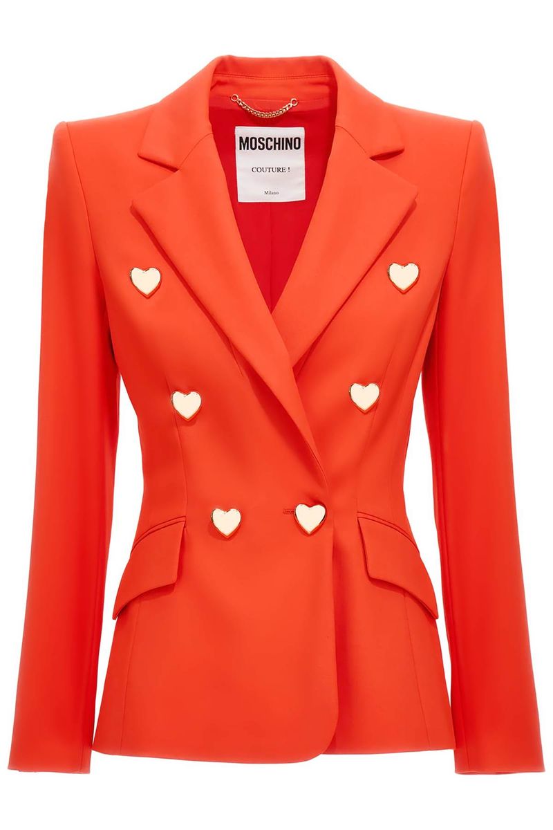 Shop Moschino Jackets In Red