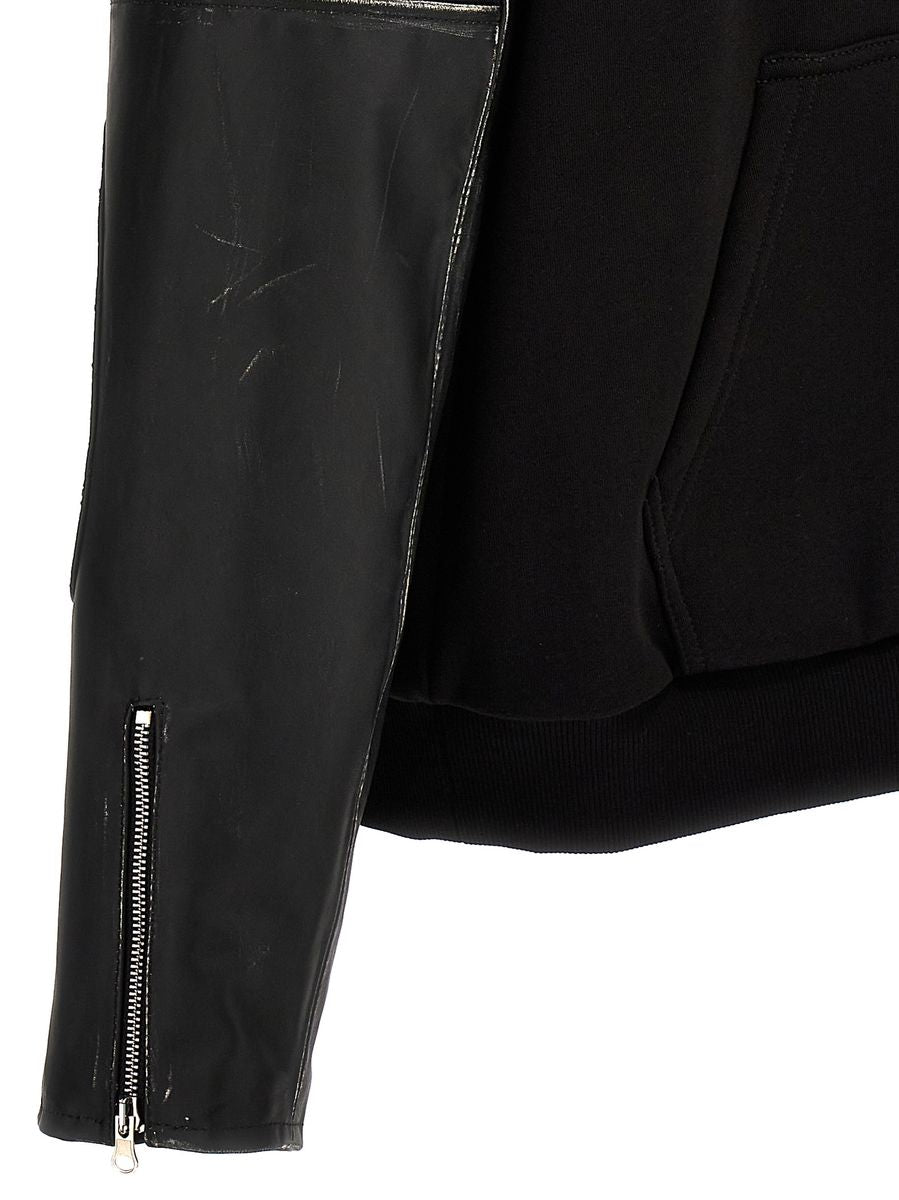 Shop Mm6 Maison Margiela Sports Jacket In Black