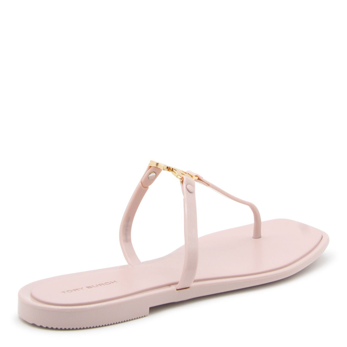 Shop Tory Burch 'roxanne Jelly' Pink Tpu Sandals In Meadowsweet / Gold